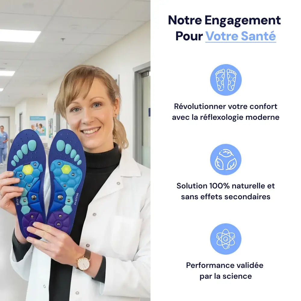 Semelles de Réflexologie Magnétique StepWell+™