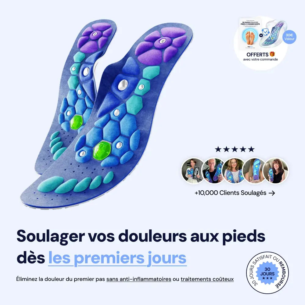 Semelles de Réflexologie Magnétique StepWell+™