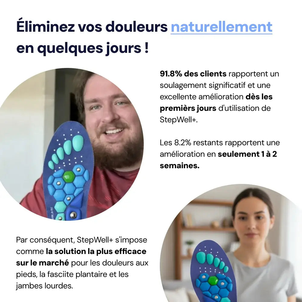 Semelles de Réflexologie Magnétique StepWell+™